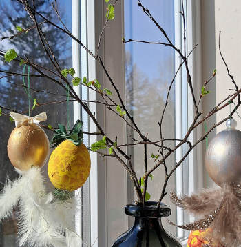 Izpūstās Lieldienu olas.