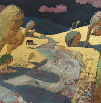 Alberta Pauliņa darbs "Manas bērnības zeme", 1988.