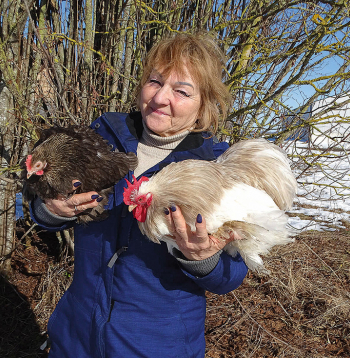 "Rudeņu" saimniece Mārīte Škapare.