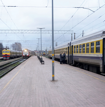 Vilcieni Rīgas Centrālajā dzelzceļa stacijā.
