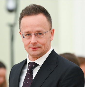 Ungārijas ārlietu ministrs Pēters Sījārto.