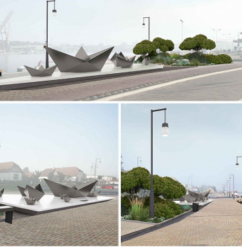 Pieminekļa kompozīciju veidos astoņi dažāda izmēra nerūsējošā tērauda kuģīši. Projekta īstenotāji cer, ka piemineklis kļūs par nozīmīgu kultūrvēsturisku objektu Ventspils pilsētvidē, vienlaikus bagātinot promenādes ainavu.