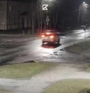 Potenciālās avārijas mirklis.