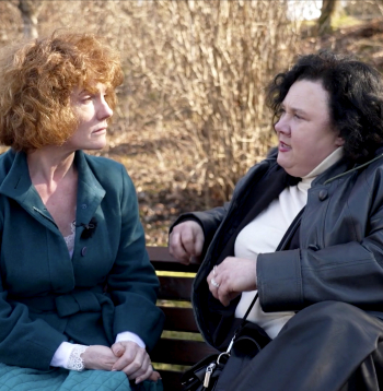 Juriste Ieva Brante un Margarita Kolosova.