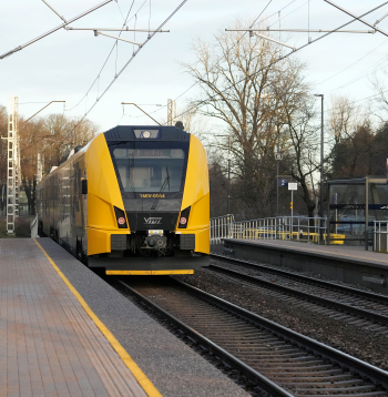 Dzelzceļa stacija "Dauderi" Sarkandaugavā. Ilustratīvs attēls.