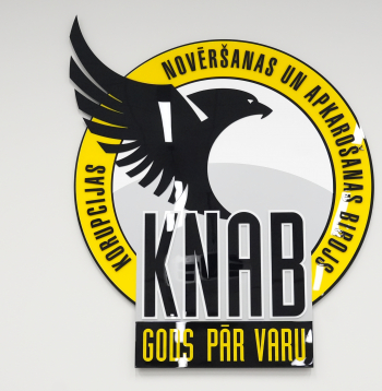 Korupcijas novēršanas un apkarošanas biroja logo.