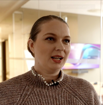 Mihaila Čehova Rīgas Krievu teātra direktore Dana Bjorka,