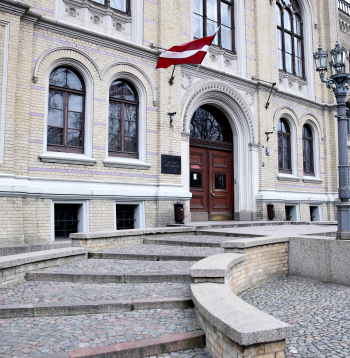 Latvijas Universitātes galvenā ēka Raiņa bulvārī 19.