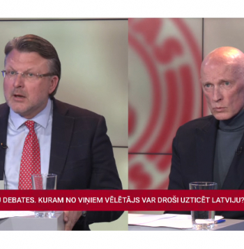 TV24 premjeru debates. Ainārs Šlesers, Alvis Hermanis.