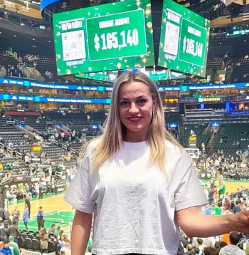 Sportistes un cīnītājas gars Kristīnu Petermani aizvedis līdz NBA spēlei Bostonā.