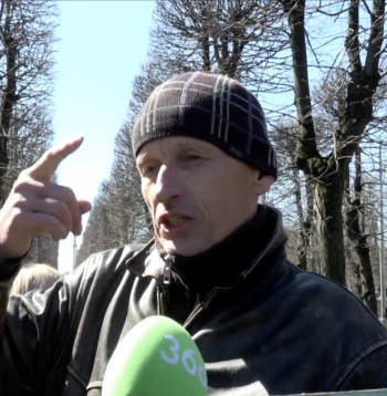 Zigmunds, protestētājs no Saldus.