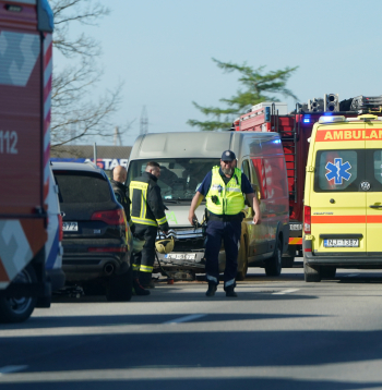 Četru auto avārija uz Jelgavas šosejas.