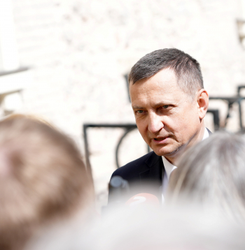 No amata atstādinātais zemkopības ministrs Armands Krauze.