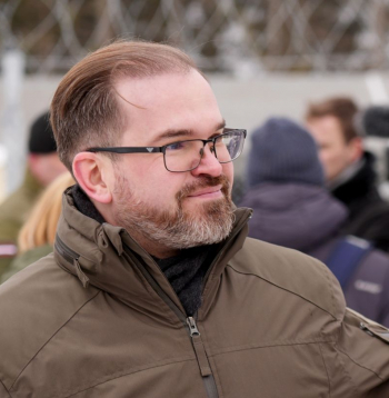 Lietuvas aizsardzības ministrs Roberts Kauns. Lietuvas aizsardzības ministrs Roberts Kauns.