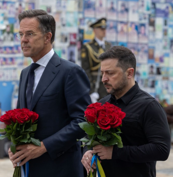NATO ģenerālsekretārs Marks Rite trešdien ieradies iepriekš neizziņotā vizītē Kijivā.
