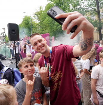 FIBA 3×3 basketbolā Latvijas izlases sagaidīšanas pasākums.