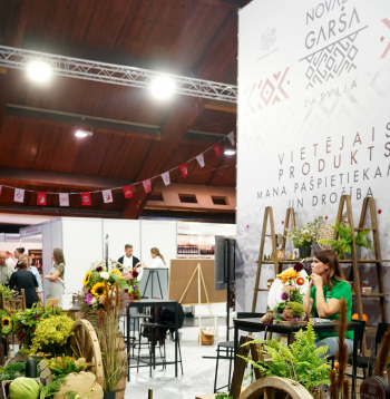 "Novada garšas" stends pārtikas industrijas izstādē "Riga Food" Ķīpsalā.