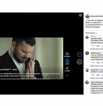 Saeimas deputāts Edmunds Zivtiņš savā kontā "Facebook" ievietojis videoklipu, kurā Intars Busulis dzied Raimonda Paula dziesmu krievu valodā, un pie tā raksta: "Lūk, viens no skaņdarbiem, kuru "palūdza" izņemt no repertuāra! Izbaudām, kamēr vēl var. Raimonda Paula mūzika, teksta autors Andrejs Dementjevs." Taču Busuļa izpildītās dziesmas "Ja risuju, ja tebja risuju" ("Es zīmēju, es tevi zīmēju") vārdu autors padomju un krievu dzejnieks Andrejs Dementjevs ir miris 2018. gadā, tātad uz viņu sankcijas neattiecas un uz viņu arī neattiektos minētie likuma grozījumi, kurus patlaban izskata Saeimā.