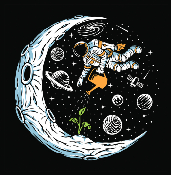 Dārzkopība kosmosā.