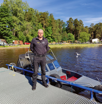 Jānis Skrims, Rīgas pašvaldības policijas Drošības uz ūdens pārvaldes Glābšanas un sabiedriskās kārtības nodrošināšanas nodaļas priekšnieks
