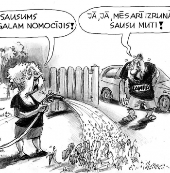 Zīmē Ēriks Ošs. Sausums pavisam nomocījis!