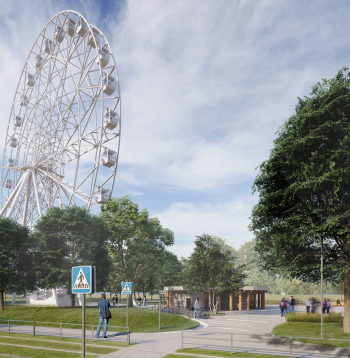 Rīgas panorāmas rata vizualizācija.