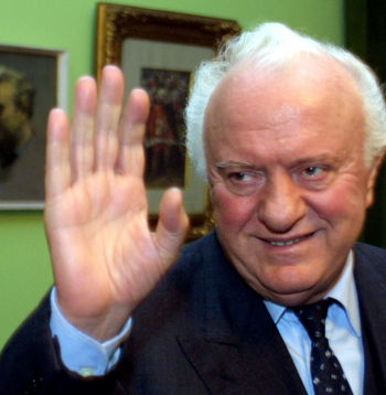 Bijušais Gruzijas prezidents Eduards Ševarnadze 2003. gada 28. novembrī. 