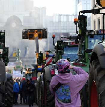 Zemnieku protesti Beļģijā.