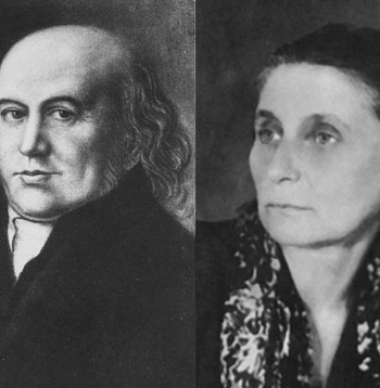 Garlībs Helvigs Merķelis (1769–1850) un Lidija Šahovska (1904–1971). Līdzība acīmredzama.