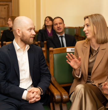 Agnese Lāce un Andris Šuvajevs.