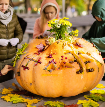 Ķirbju čempionātā.