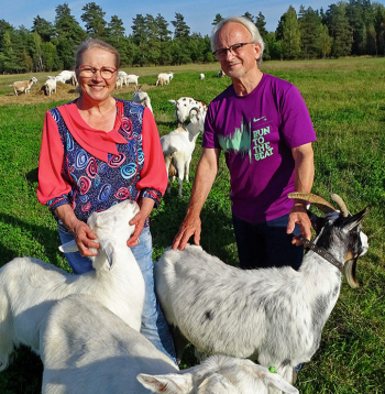 "Kļavnieku" saimnieki Māra un Ivars Šleineri.