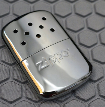 "Zippo" roku sildītājs.