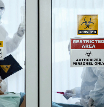 Covid-19 karantīnas kabīne.