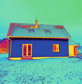 Ēkas siltuma zudumus novērtē ar termogrāfu. Precīzu rezultātu ieguvei iekštelpu un āra temperatūrai jāatšķiras par 15 grādiem.