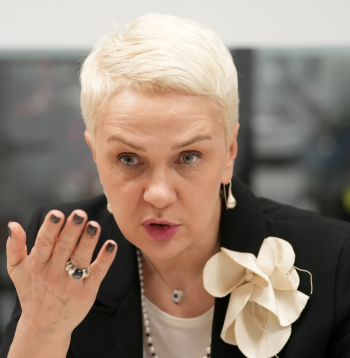 Latvijas apvienotā sabiedriskā medija valdes priekšsēdētāja Baiba Zūzena.
