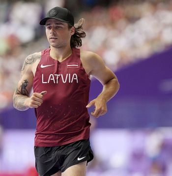 Valters Kreišs pirmo reizi lielajās sacensībās iekļuvis labāko sešniekā.