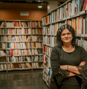 Cēsu Centrālās bibliotēkas direktore Lāsma Vasmane-Mašina.