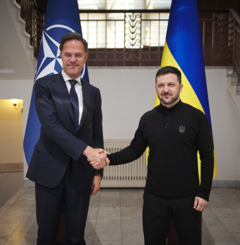 NATO ģenerālsekretārs Marks Rite Ukrainā.