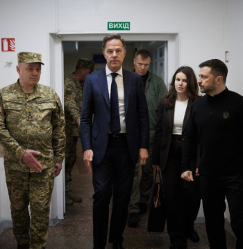 NATO ģenerālsekretārs Marks Rite Ukrainā.