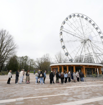 Rīgas panorāmas rata "Riga Rise" atklāšanas pasākums. 