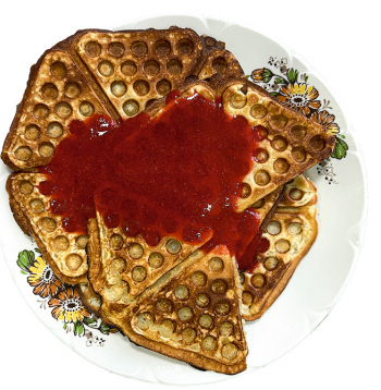 Īstās bada pankūkas.