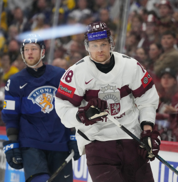 Pasaules hokeja čempionāta spēle starp Latvijas un Somijas valstsvienībām ''Avicii'' arēnā. R. Ābols.