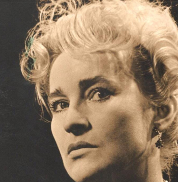 Elvīra Baldiņa - Hedviga. I. Indrānes "Lazdu laipa" (1964, Jaunatnes teātris).