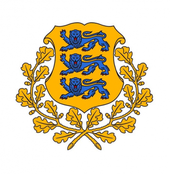 Igaunijas valsts lielais ģerbonis.