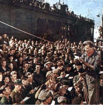 Filmas "Uz jauno krastu" kadrs.