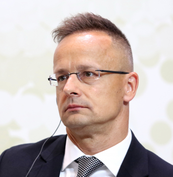 Ungārijas ārlietu ministrs Pēters Sījārto.