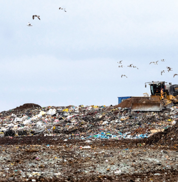 Patlaban poligonā apglabājam gandrīz pusi atkritumu.