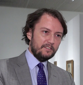 “Itālijas gaismas” izstādes kurators, mākslas pētnieks no Itālijas Gvičardo Sasoli.