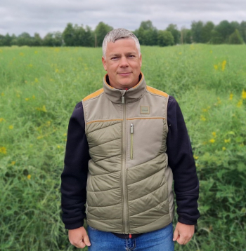 Zemnieku saimniecības “Arāji” galvenais agronoms Andis Brakmanis,